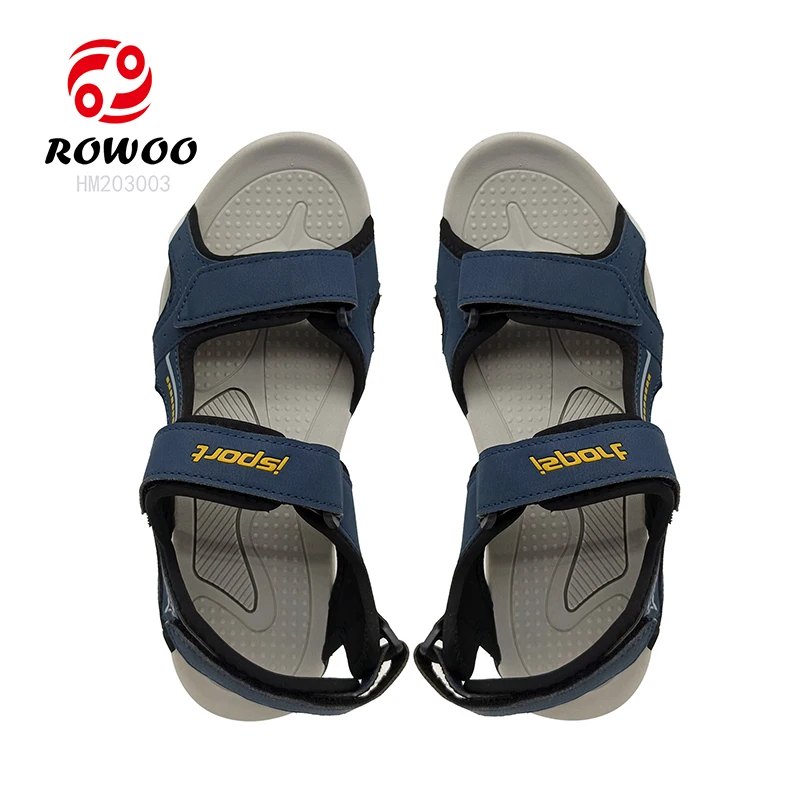 Wholesale Large Size Men Casual Sandals Handmade PU/Genuine Leather Sports Shoes