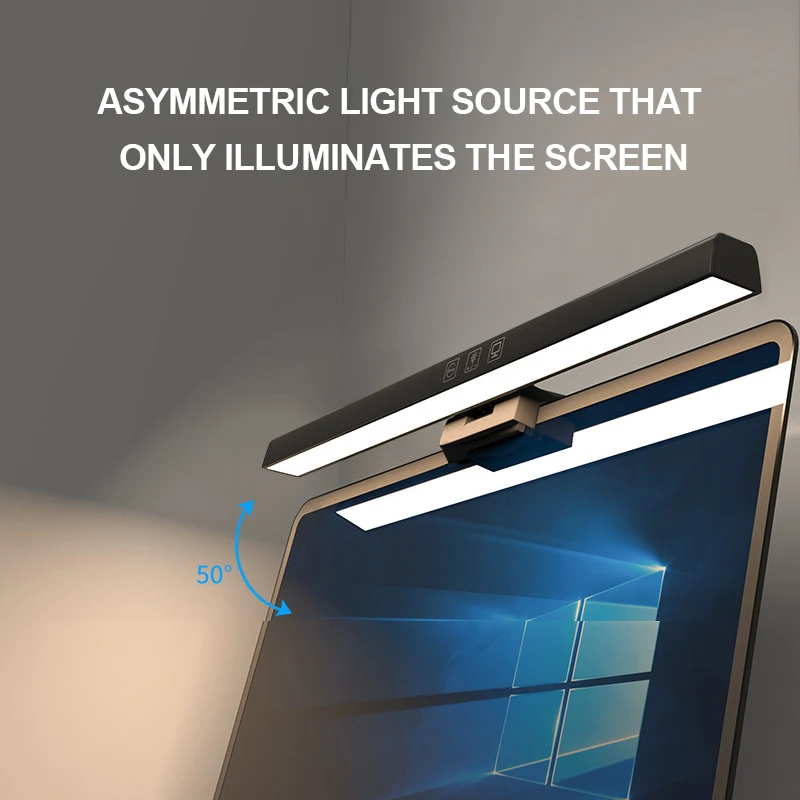 USB Touch Control 33cm 50cm Eye protection Screen Light Bar LED Computer Laptop Monitor Lamp  With No Glare