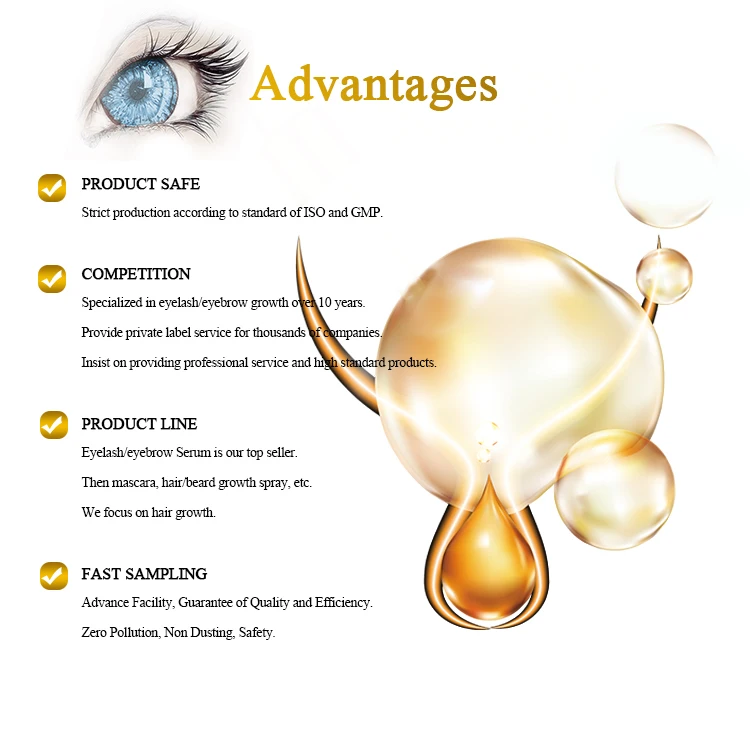 Organic Cosmetics Manufacturer FEG Special for Eyelash Extensions Rose Gold Mascara Tube 3Ml Uk Lash Serum