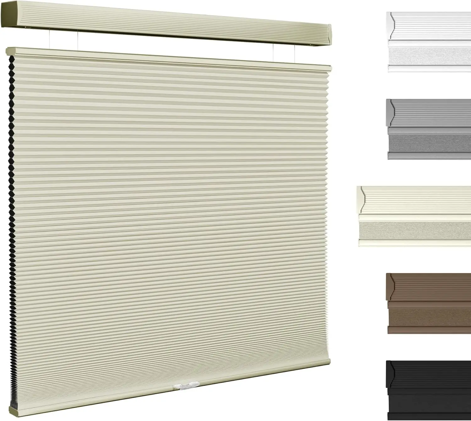 Wifi remote control automatic motorized smart day and night double honeycomb blinds fabrics