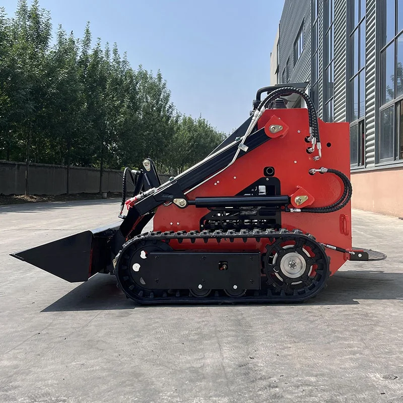 TOSH China Skid Steer Landscaping Garden Machinery Mini Skid Steer Track Wheel Loader For Sale