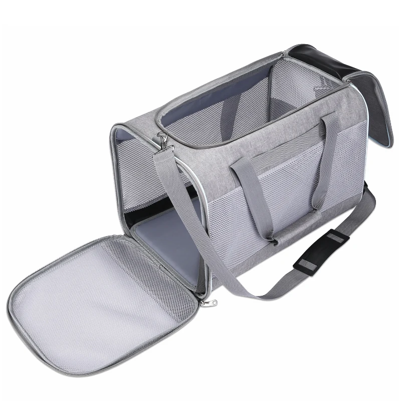 Portable Travel Shoulder Luxury Airline Approved Dog Cat Carriers Cages For Houses Bags Outdoor Carry  Tote Pet Cage Carrier Bag