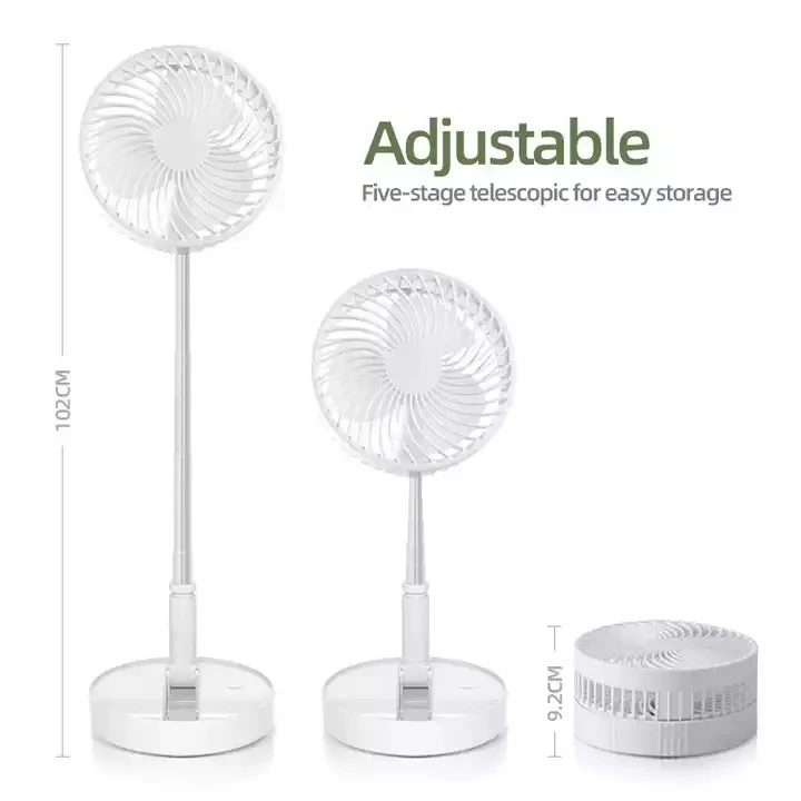 Home Folding Portable USB Rechargeable Remote Control Air Cooler Desk Table Floor Standing Electrical Mini Fan