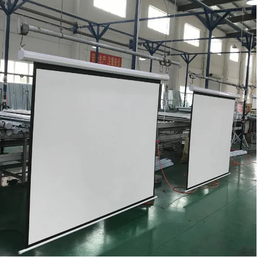 wall mount motorized cinema projection screen electric projection screen
