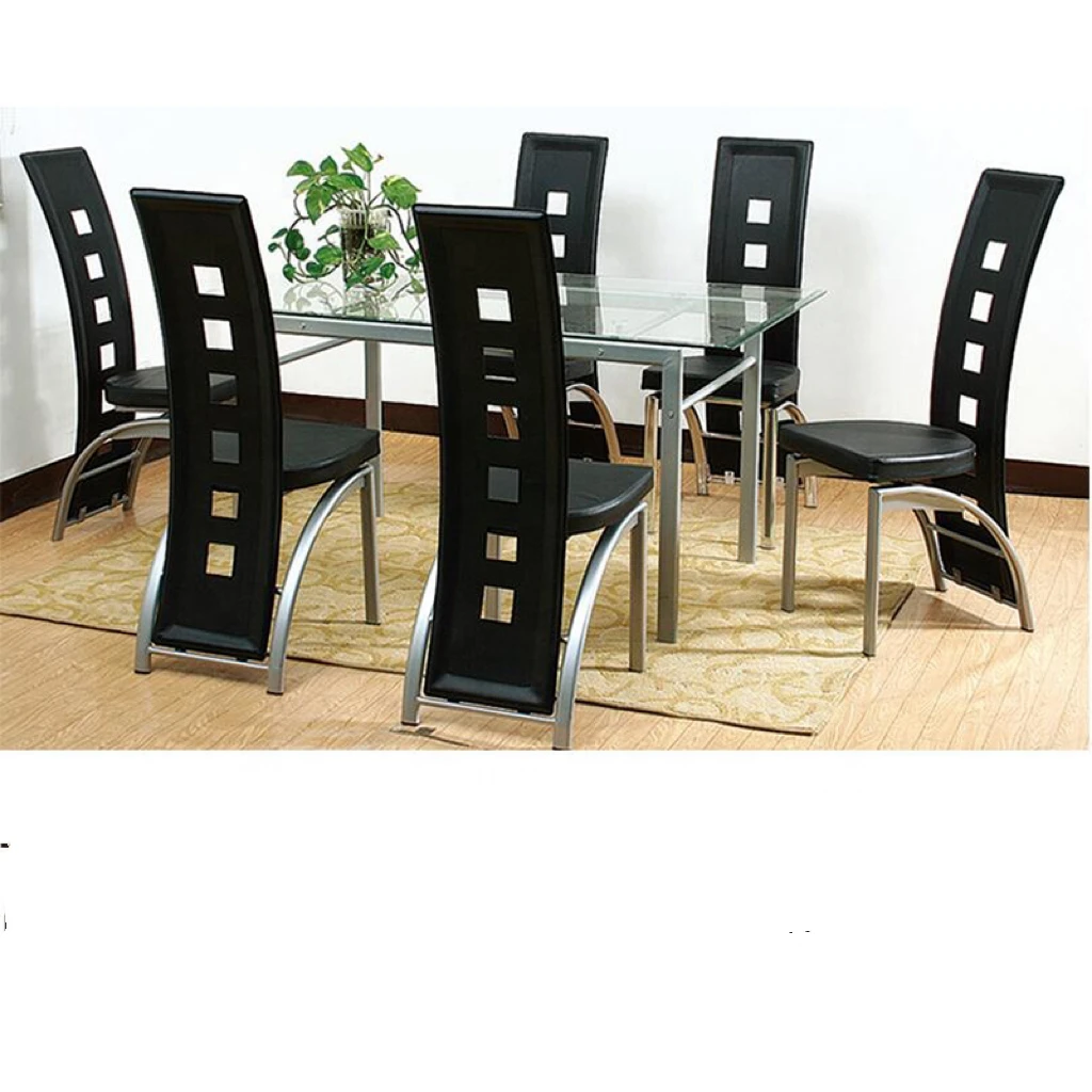 Home furniture 1+6 dining table and chairs luxury dinning table set dining room furniture