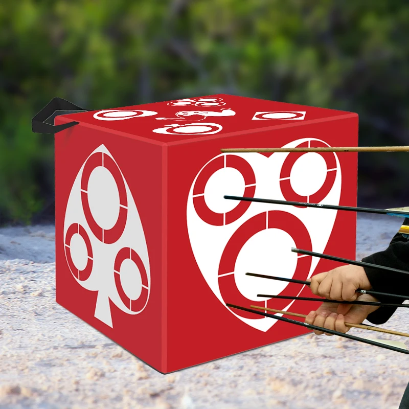 Spring hot selling items can be customized for outdoor training, sports shooting six sided printed arrow targets