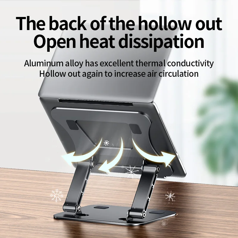 MC LS515 Gray aluminum laptop stand portable tablet bracket multi-angle mobile support stand laptop holder