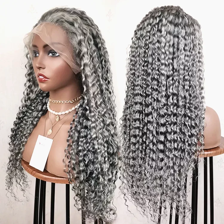 Deep Wave 13x4 Lace Front Human Hair Wigs Vendors Raw Brazilian Virgin Human Hair Curly Hd Lace Frontal Wigs For Black Women
