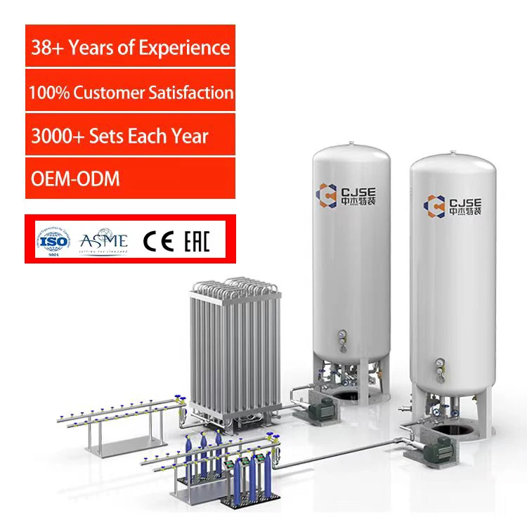 Вертикальный резервуар для жидкости co2, двухслойные изоляционные криогенные резервуары из углеродистой стали, резервуар для хранения диоксида углерода на 30 тонн