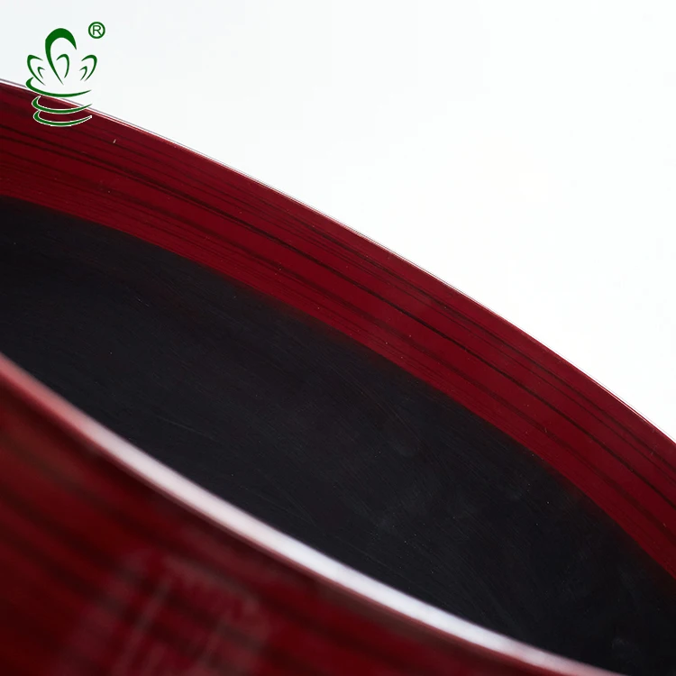 Egg shape ceramic effect planter Red large plastic Modern glazed pots for plants home decor