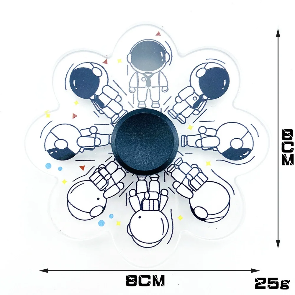 3D anime  flying fidget spinner toy simple sublimation anime finger animated fidget spinner fingertip spinner