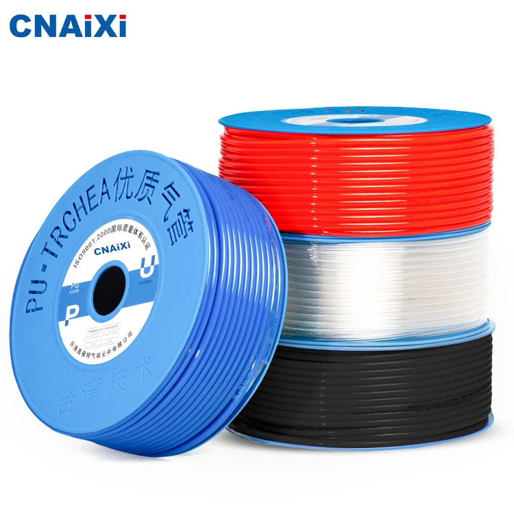 Pneumatic Pu Tube Hose With Red Bule Black Transparent Color