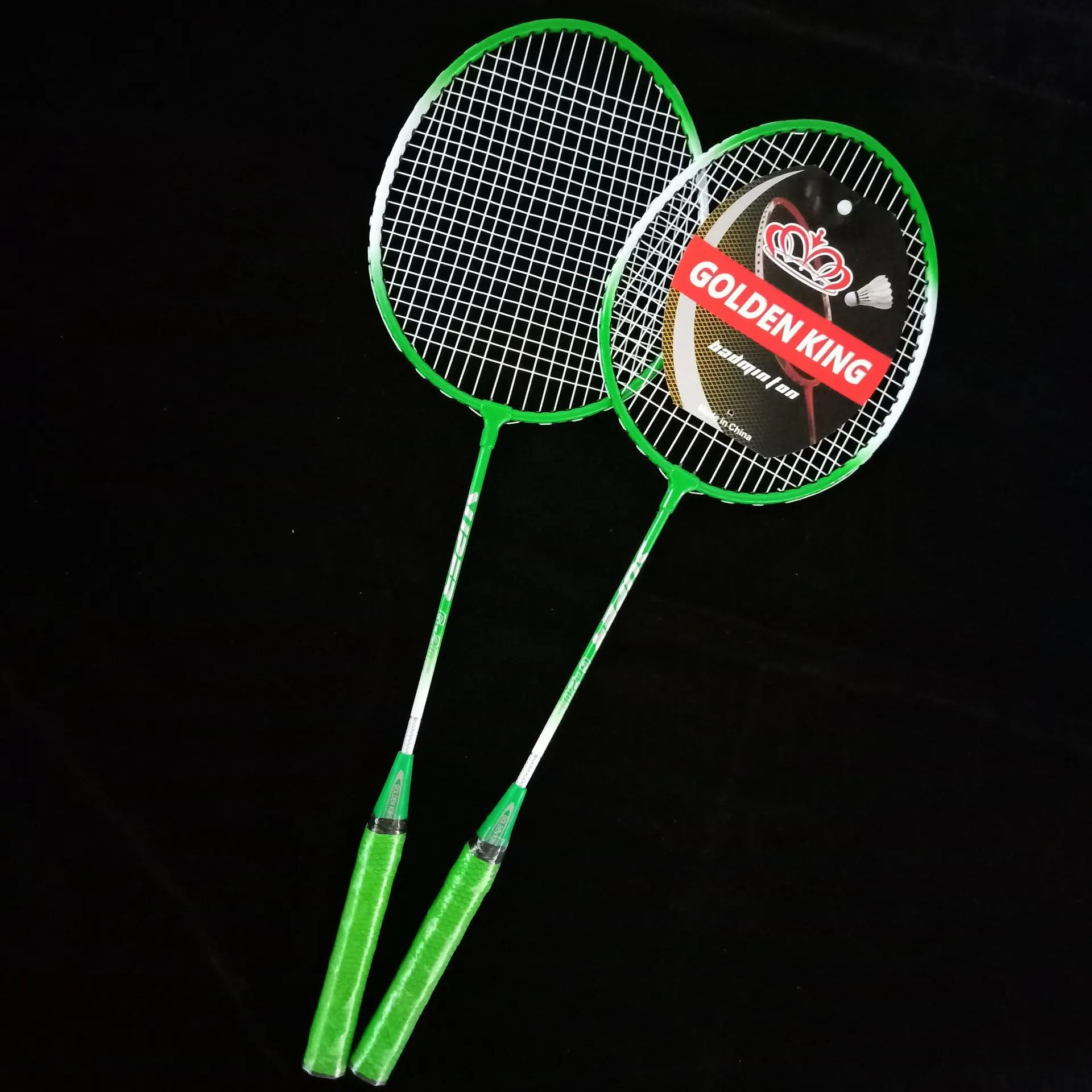 Promotion quality steel bat badminton custom logo badminton rackets low prices factory direct badminton bat and ball