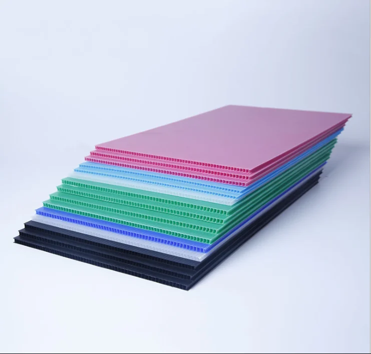 high quality Polypropylene Plastic Core Flute Sheet PP Honeycomb Board with Logo Printing