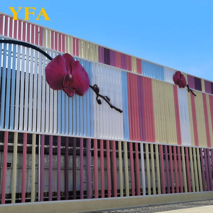 
Prefabricated Exterior Fixed Sun Louver, Vertical Aluminum Sun Louver 