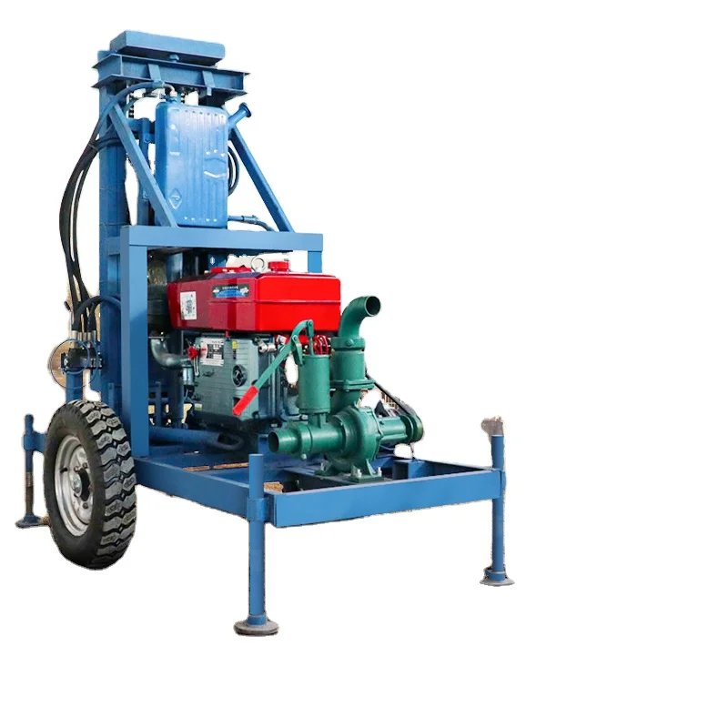 Light weight portable mini dth mining rock blasting drilling rig for quarry mining and grouting soil nail drilling