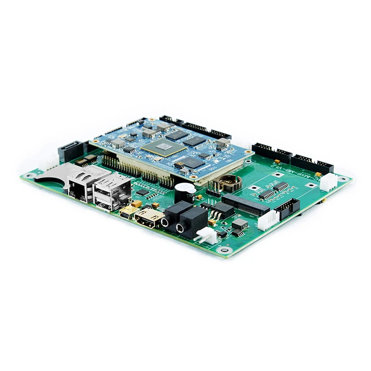  Изготовление на заказ I.mx6 A-R-M A9 quad core IoT материнская плата с 3-ch