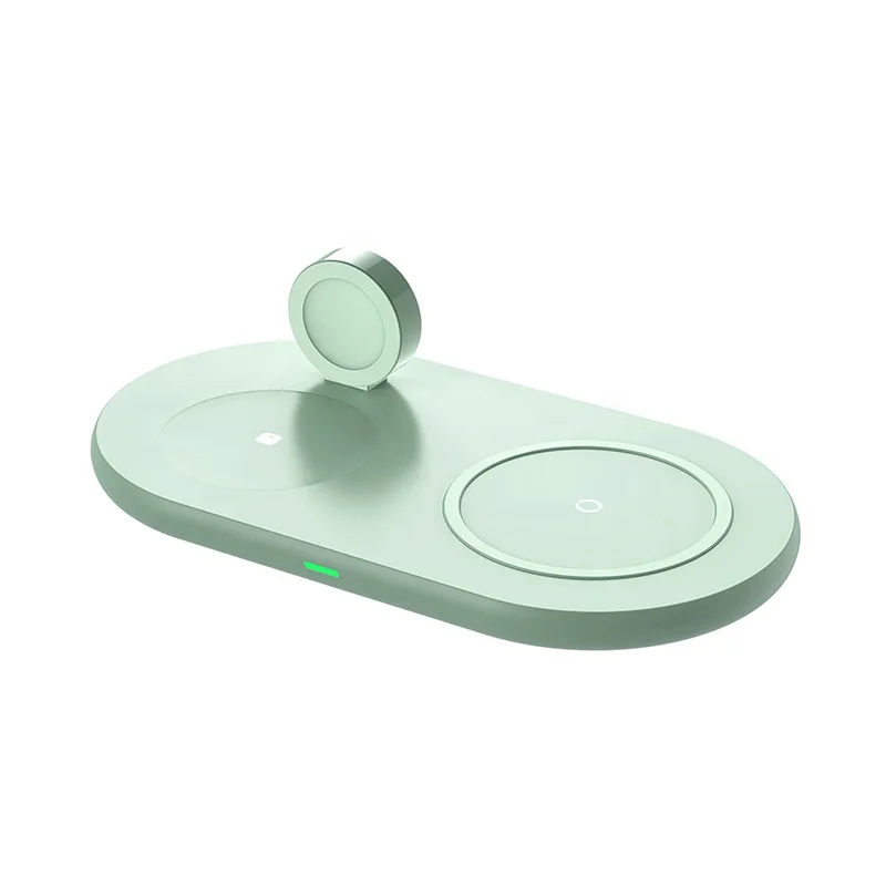 CE FCC RoHS New Arrival 3 In 1 Wireless Charger Dock Cell Phone Holder 15W Wireless Charging Station Qi Fast Wireless Charger