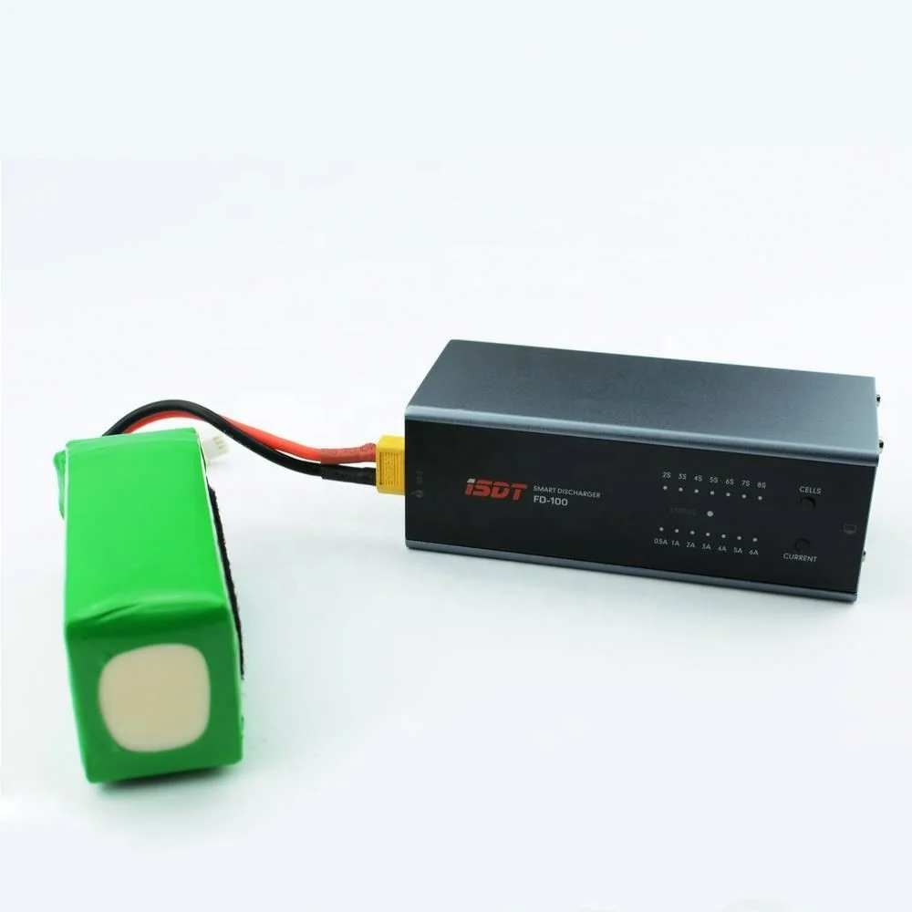 ISDT FD-100 80 Вт 6A смарт-управление разрядник для 2S-8S Lipo батарея моделей RC зарядка от пользователя XT60 порт зарядное устройство