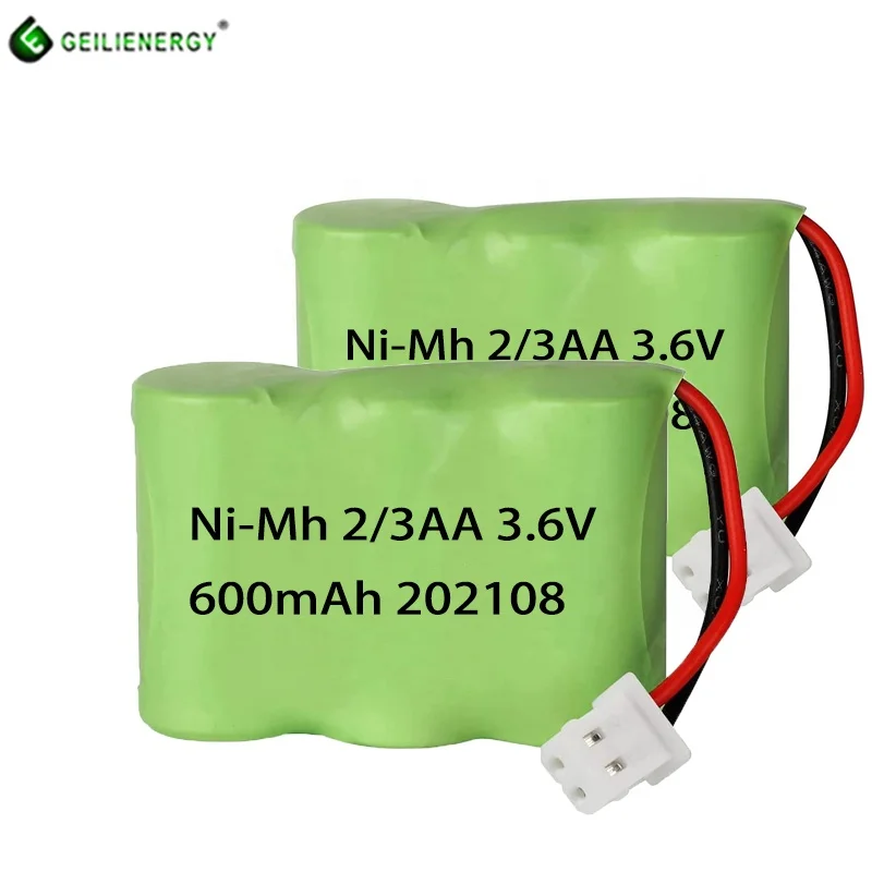 ni-mh 3.6v 2/3aa 600mah nimh rechargeable battery pack for weather