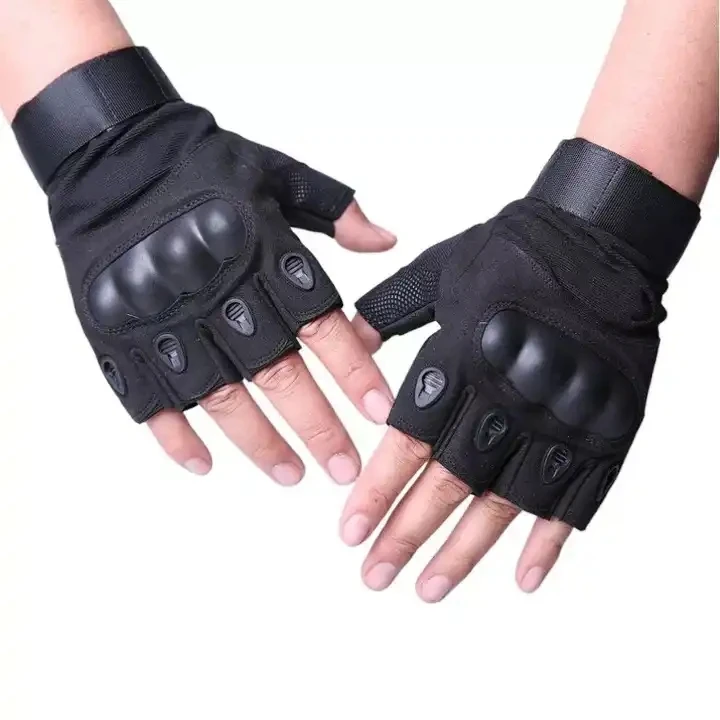 Outdoor Tactical Gloves Multifunctional Sports Gloves Tactical Hard Knuckle Half Finger Gloves