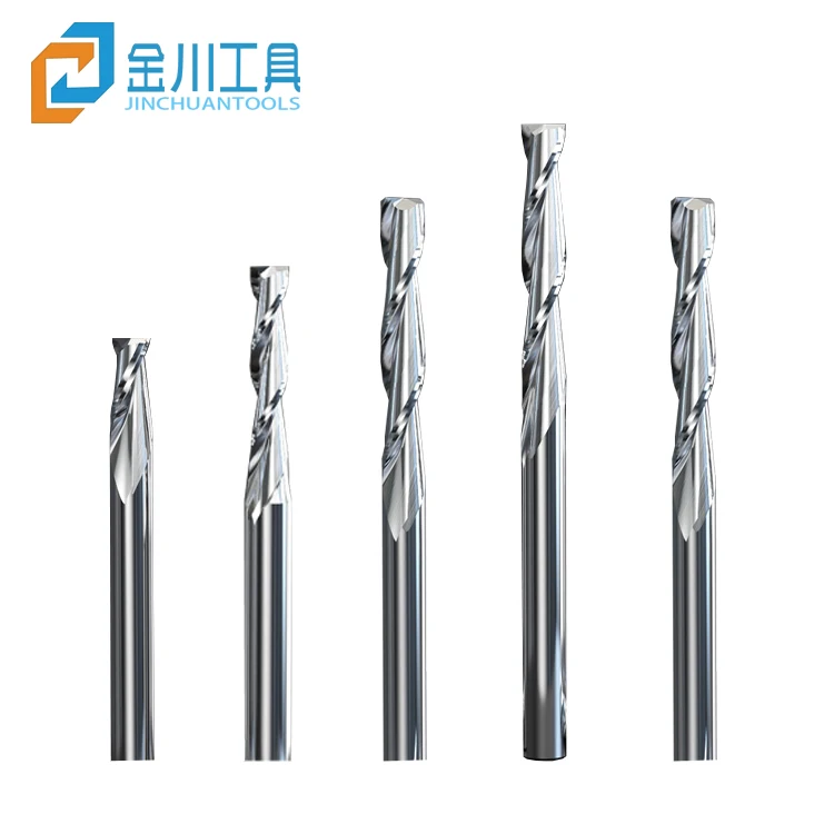 Hot pin 3.175mm cemented carbide double groove acrylic milling cutter screw bit