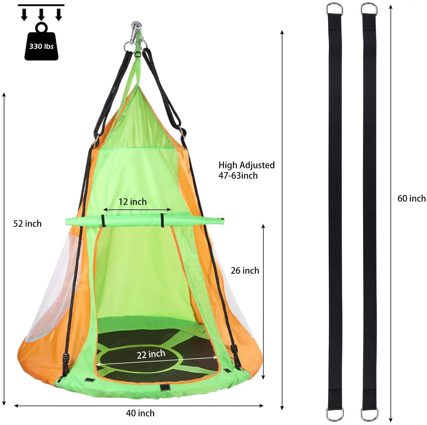 Indoor Outdoor Children Kids  Toy Swing Tent Swing