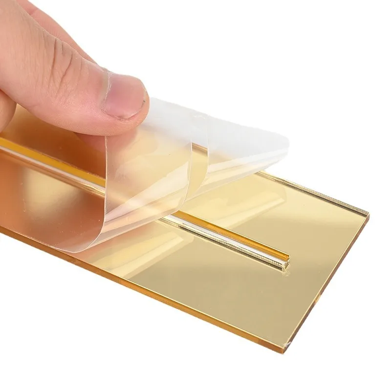 Wedding Decoration Acrylic Seating Place Cards and Table Number Plate Party Wedding Signs Gold Mirror Acrylic Sheet