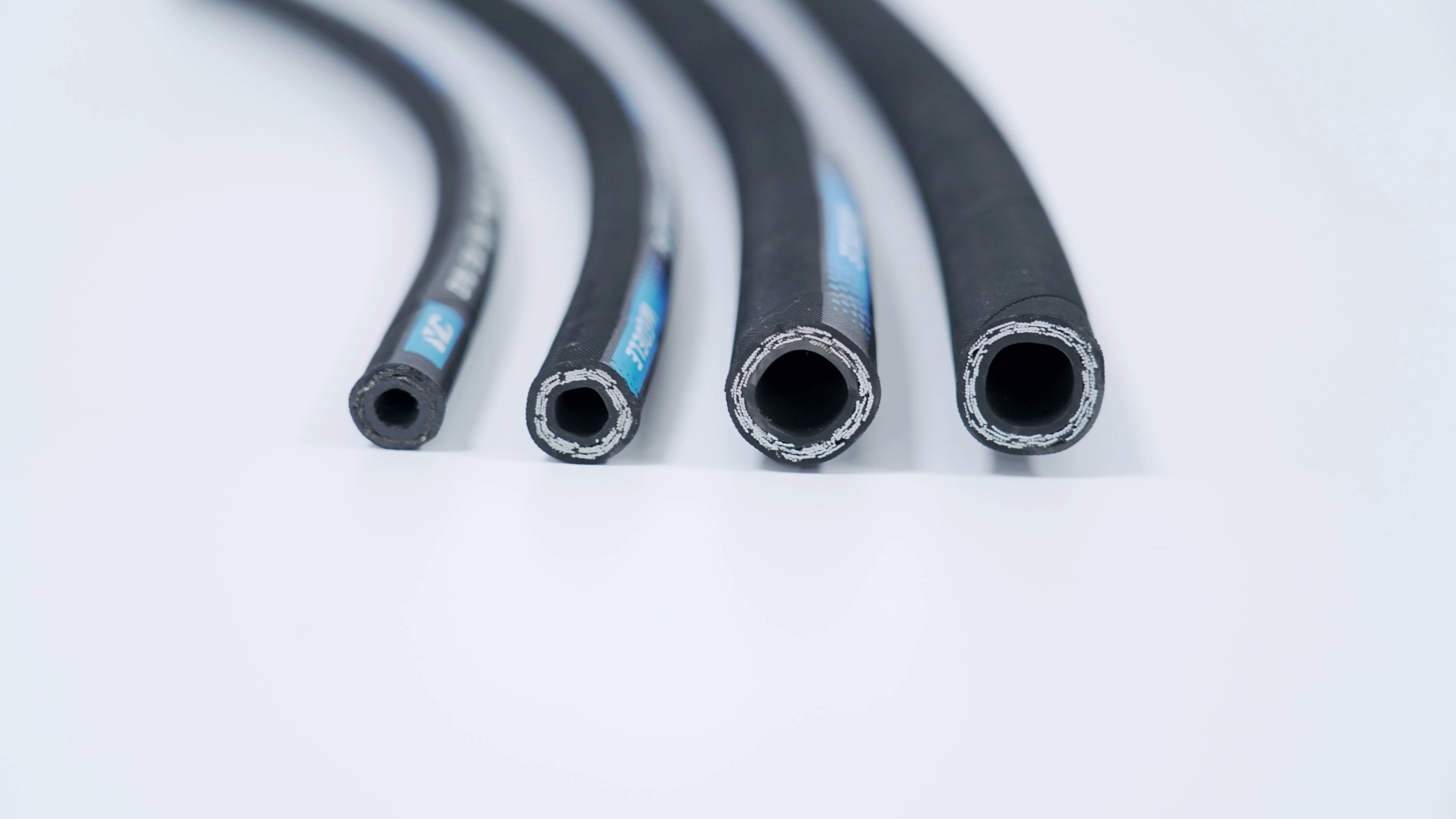 high quality stainless steel braid PTFE hose R14 from China Oil Field En857 2SC Steel Wire Reinforced braid Rubber  hydraulic