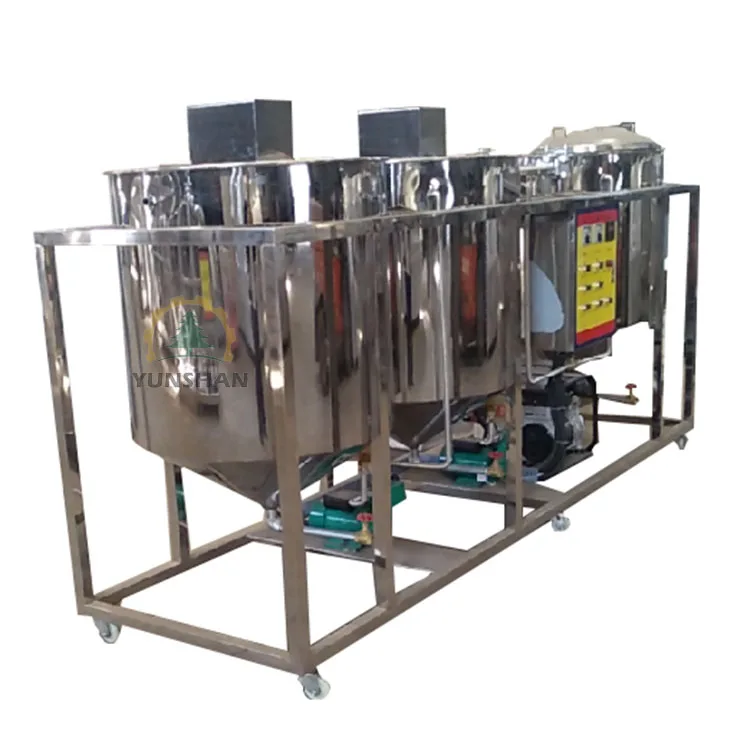 Professional 0.5TPD sunflower oil soybean rapeseed palm fruit peanut coconut  cooking oil refine equipment