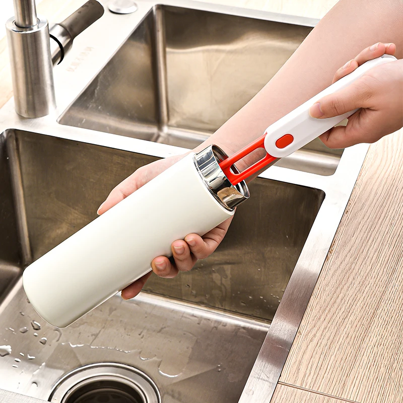 High Quality Clean Sink Cup Double Foam Bottle Brush With Small Brush Head