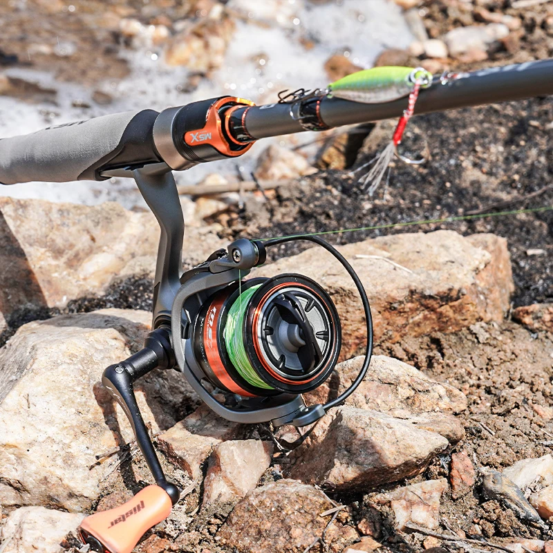 Histar OEM MS-X FUJI Type 1.68m-2.4m Long Cast O Ring Crossline Carbon Tape Fast Action UL-MH Hardness Fishing Rod & Reel Combo