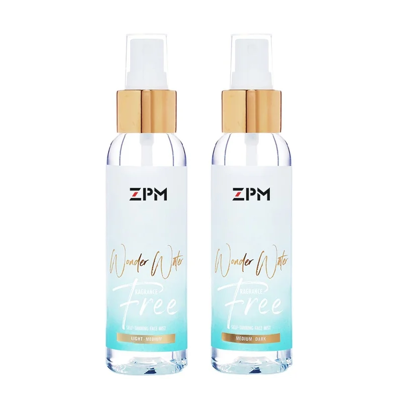 Custom Body Tan Brown Dark Skin Bronzer Organic Natural Self Tanner Sun Tanned Spray Tanning Water