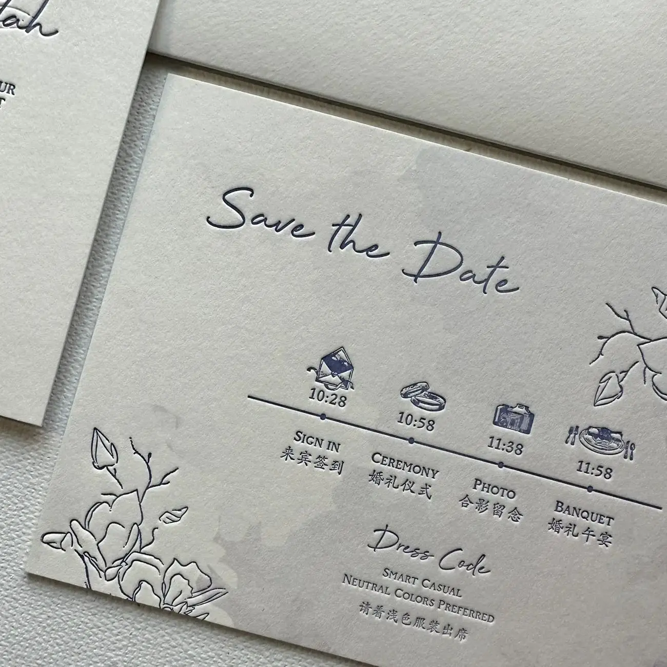Support small quantity customized Personalized elegant wedding invitations