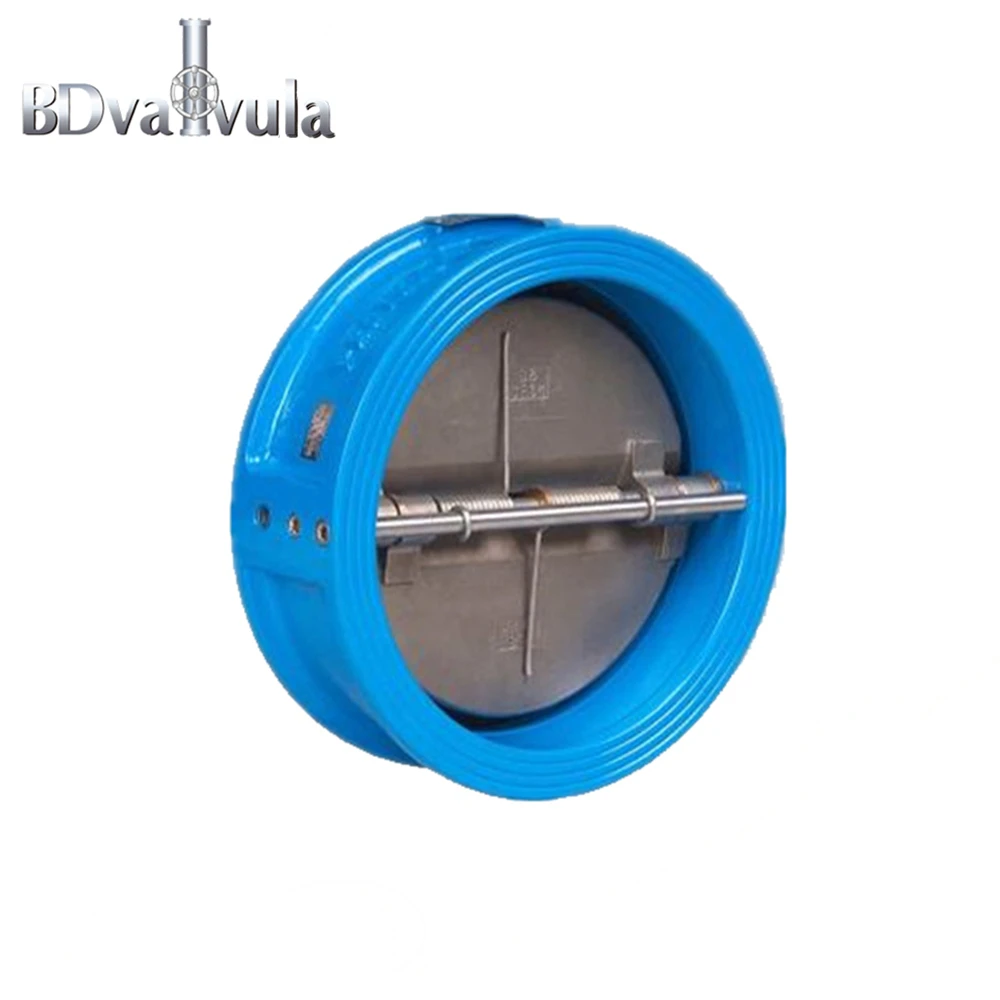 Valvula De Duo Check Wafer PN16 En Agua Linea