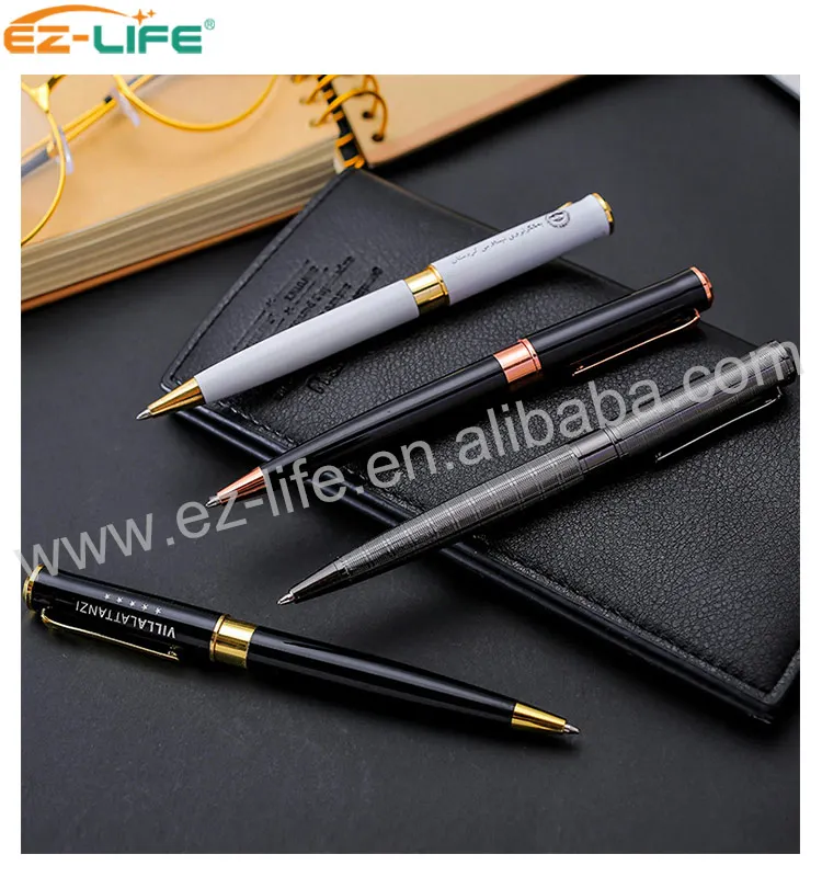 2021 New high Quality factory manufacture luxury Metal Ballpoint Pen  with lettering with custom logo for best gift business man