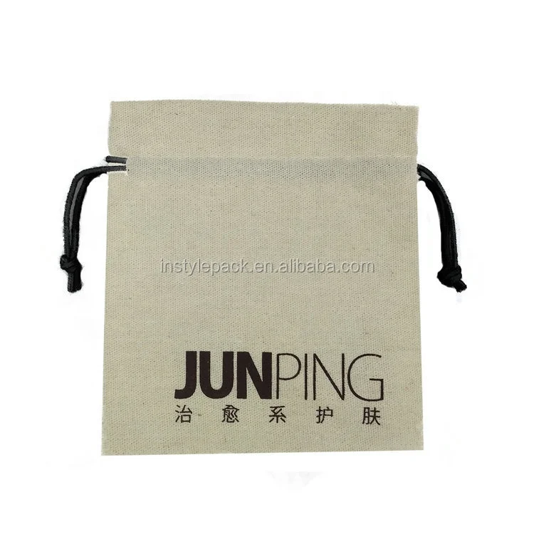 New hot selling products 2-Layer Fabric Top Quality Linen Cosmetic Bags for Facial