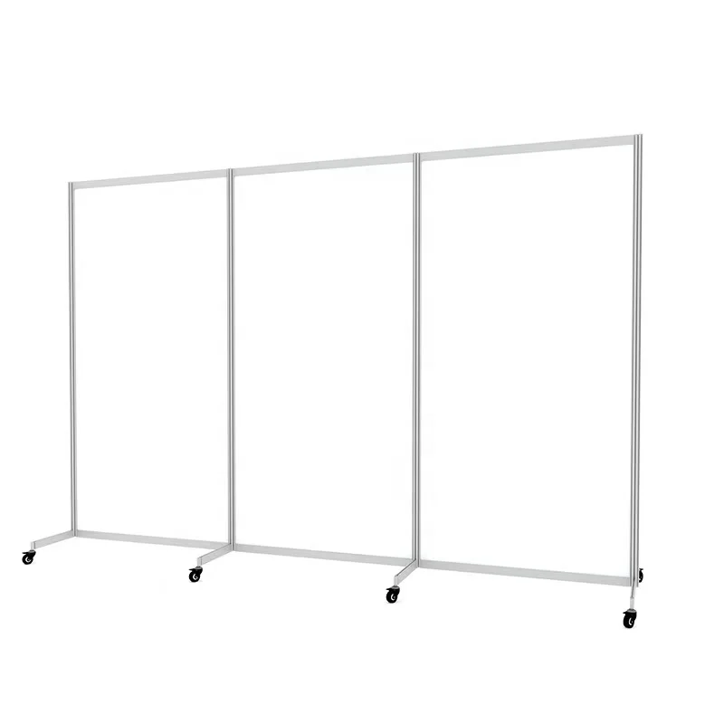 3 Panel Folding privacy Screen Room Divider for Office,Freestanding  Partition Room Separators Screen Acrylic Panel