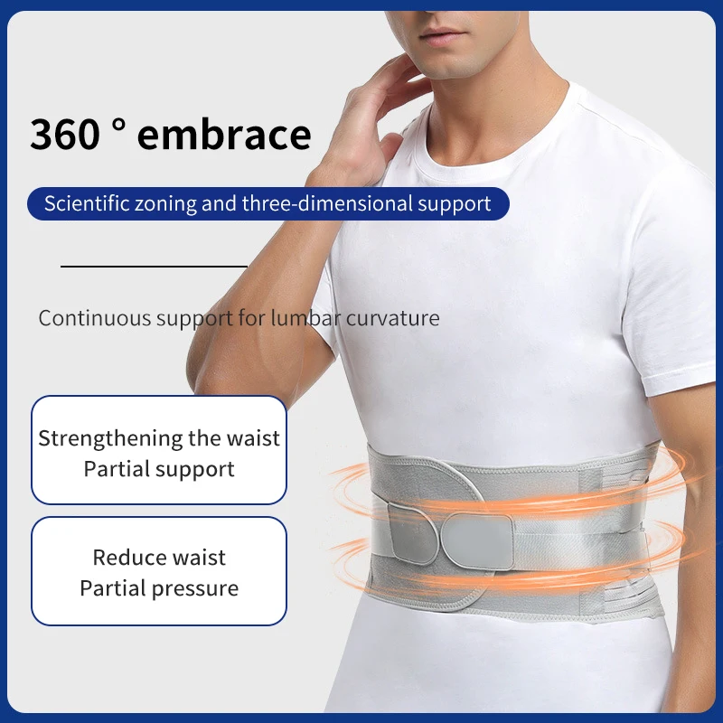 RUNYI Hot Selling Breathable Double Belt Press Pain Relief Sports Compressive Waist Support Wrap for women and men