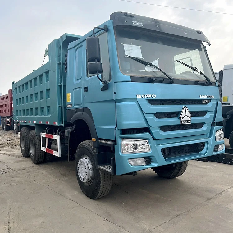 Pick Up Truck Hydraulic System used HOWO Dump trucks With Crane For Sale