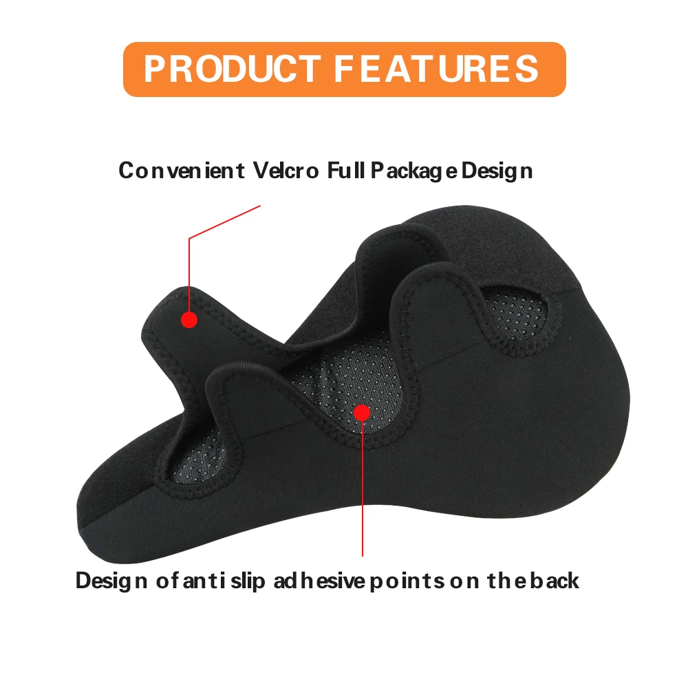 Bike Saddle Cover Soft Bike Seat Cover Comfortable Anti-Slip Cycling Seat Cover For Road Mountain Bike