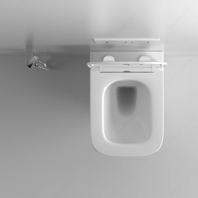 BTO Cheap style white water closet wc sanitary ware p-trap toilet washdown rimless wallhung toilet for bathroom wall hung