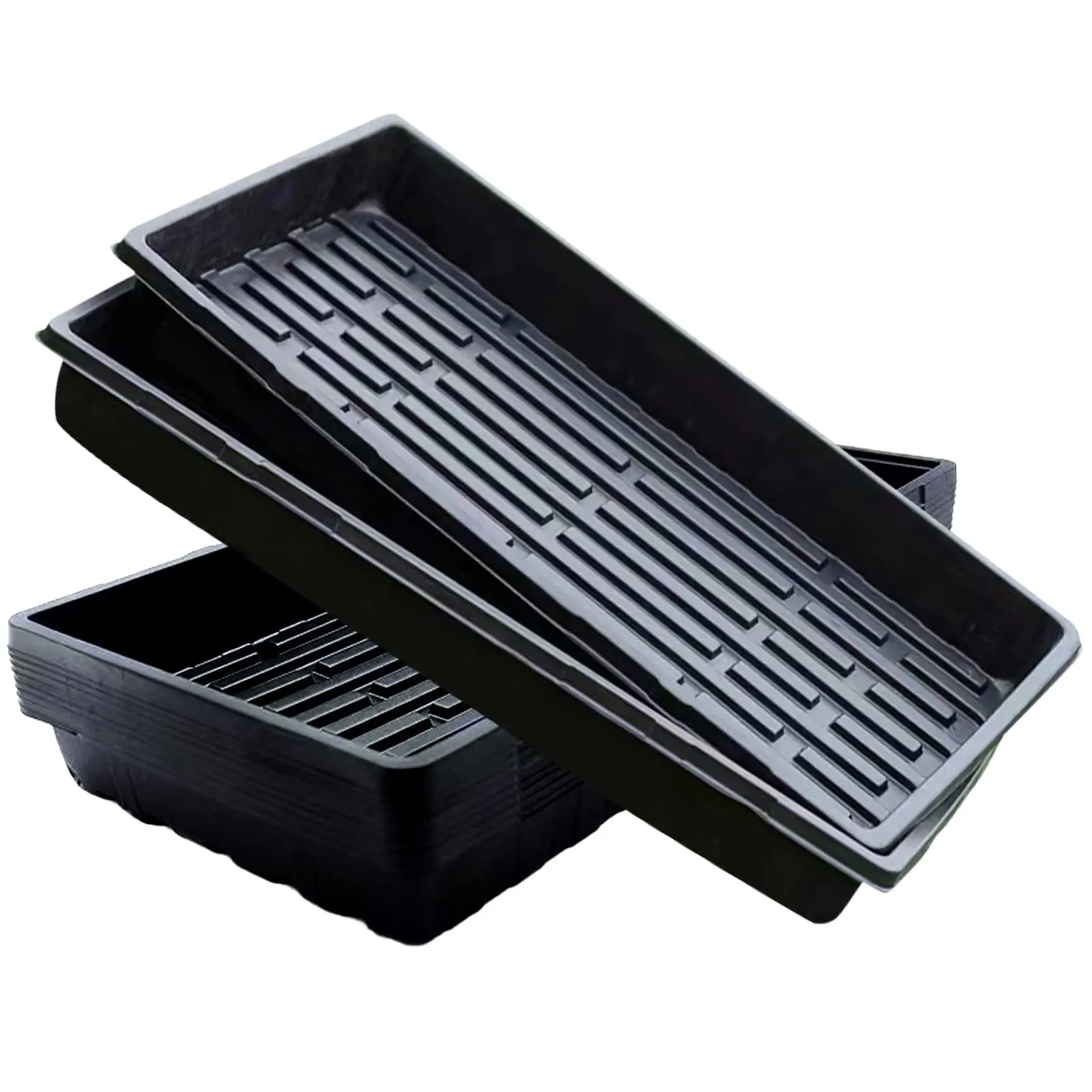 Customized Plant Growing Trays Factory Price Plastic 1020 Seedling Tray Microgreens Hydroponics Trays