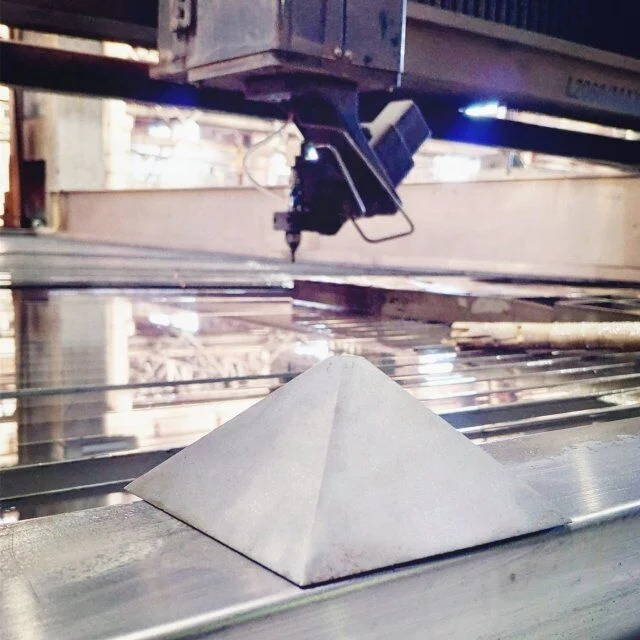 YC MAX5 серии 5 оси 3D waterjet конический режущий станок для точной резки