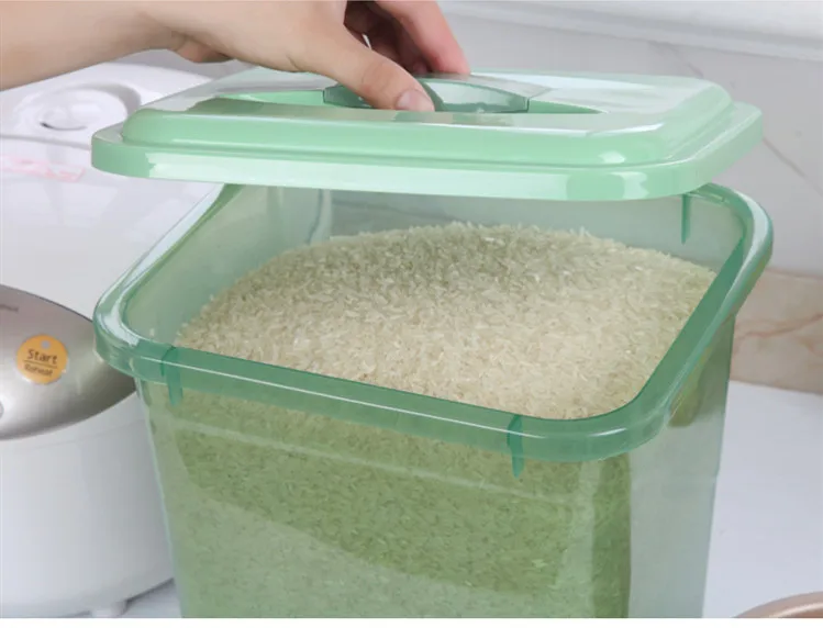 Kitchen Plastic Dry Food Dispenser Box Cereal Nuts Rice Beans Storage Container