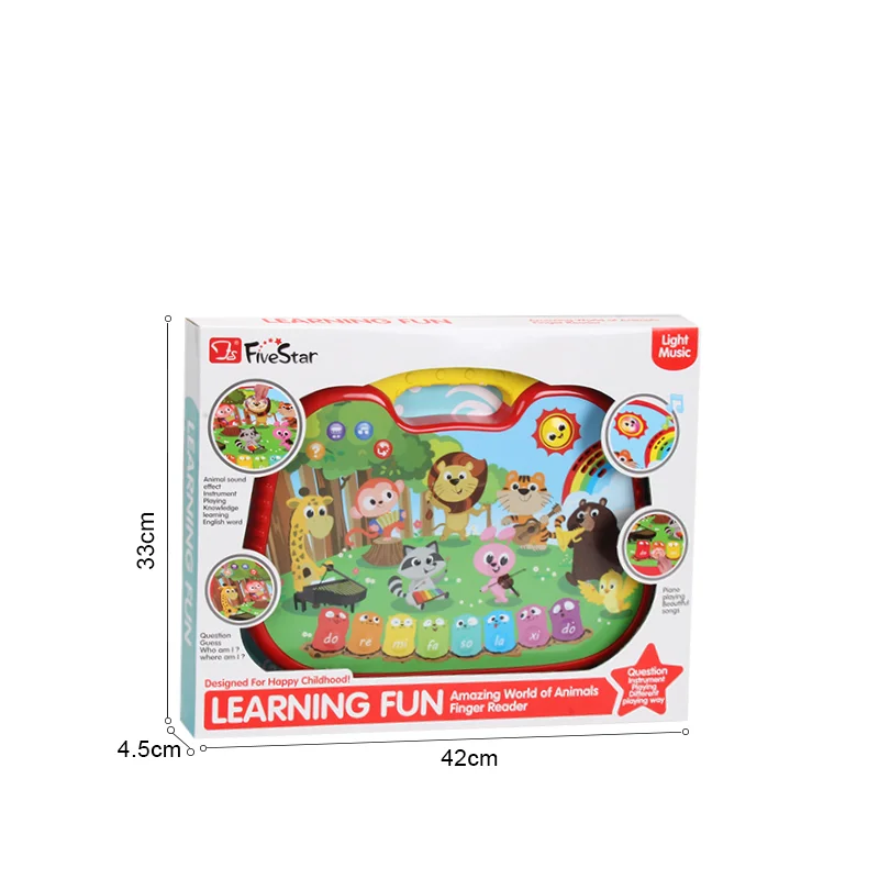 FiveStar Intelligent Touch Teach Reading Animal Sound Educational Machine for Kid Smart Children Point Read Toys