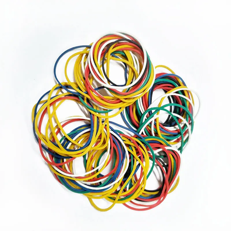 Natural Customized Soft environmentally friendly rubber band for bank