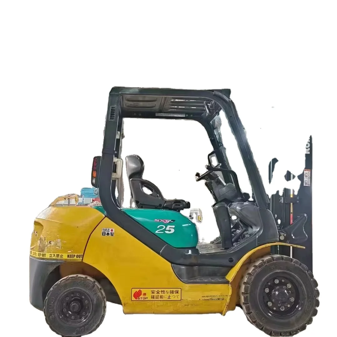2.5ton Japan KOMATSU FD25-16 used forklift secondhand Multifunction excavator parts for sale