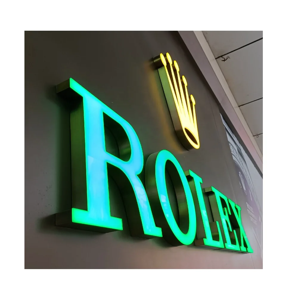 manufacture factory direct sale led frontlit sign commercial acrylic led light letters sign 3D led illuminated sign
