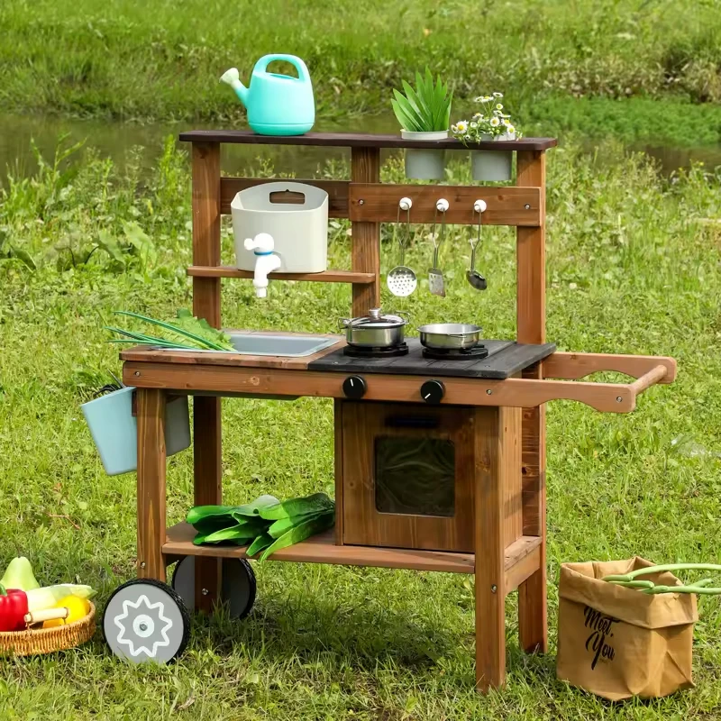 Детская забавная деревянная игрушка для игры в кухню